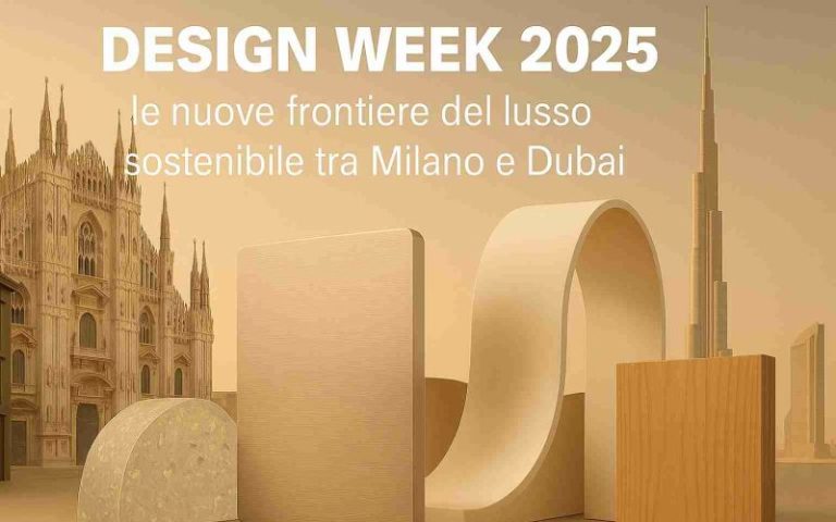 Design Week 2025: materiali sostenibili tra Duomo di Milano e skyline di Duba
